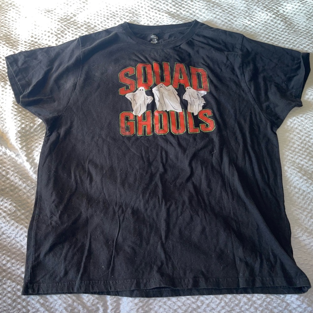 Black 'Squad Ghouls' Graphic T-Shirt by Celebrate! Halloween Size XL